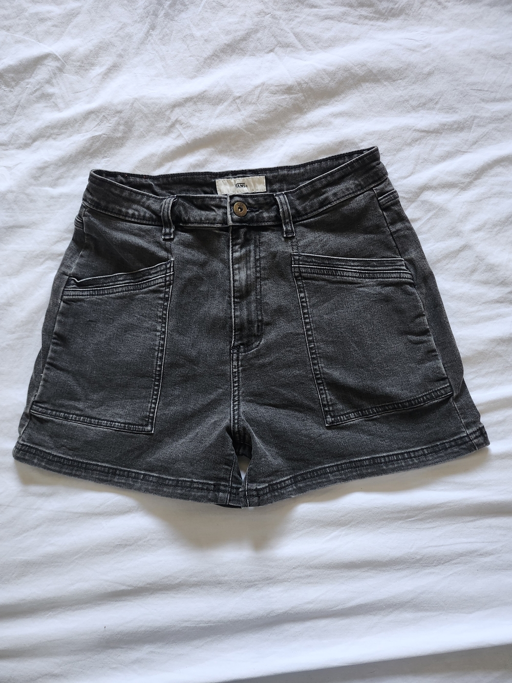 Vans Women's Black Denim Jean Shorts